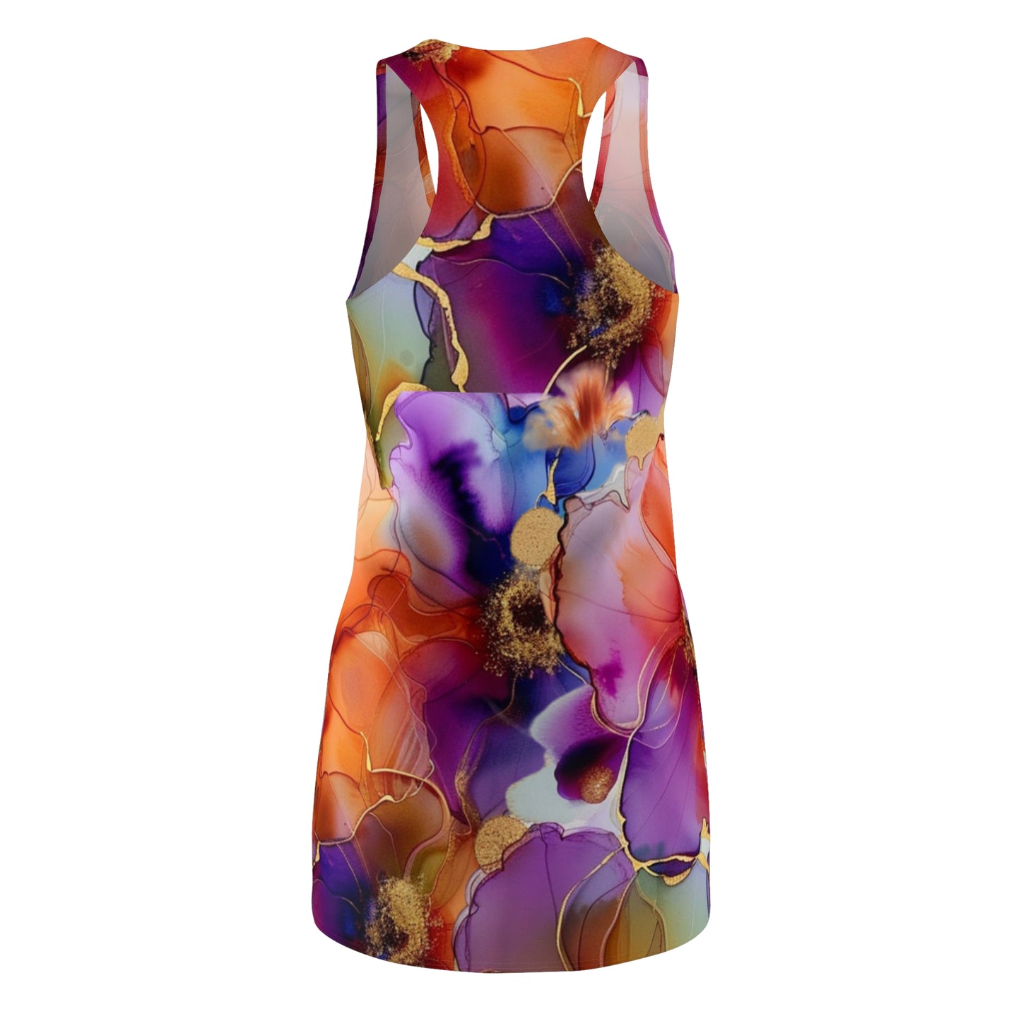 Copy of Floral Women's Cut and Sew Racerback Dress, Perfect Gift for Her. Order now and turn heads wherever you go!