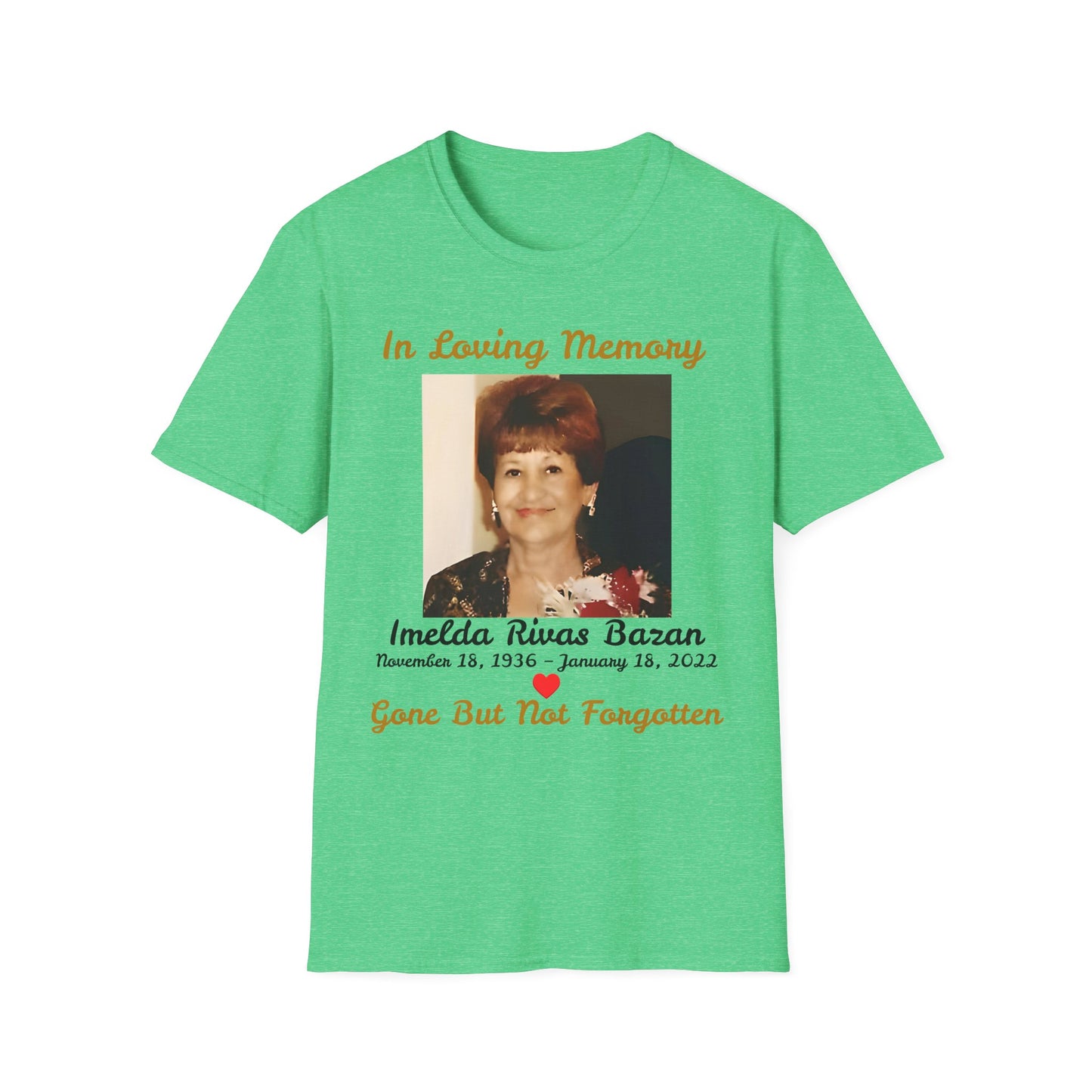 Memorial Personalized T-Shirt. In Loving Memory Shirt. Unique and Thoughtful Gift. Gift for Her. Gift for Him.