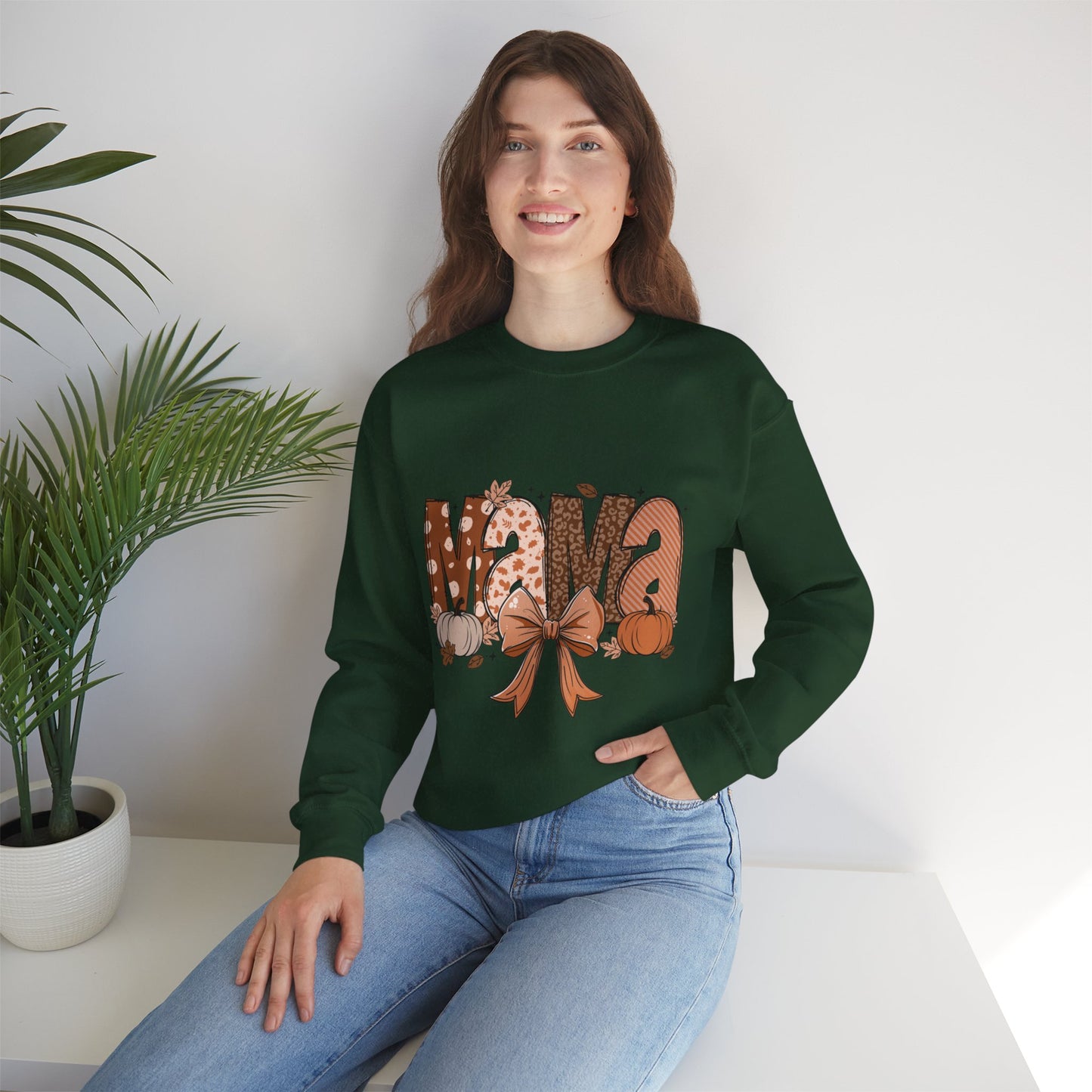 Mama Sweatshirt, Gift for Her, Unisex Crewneck, Heavy Blend, Cozy Jumper, Mother's Day Gift, Birthday Present