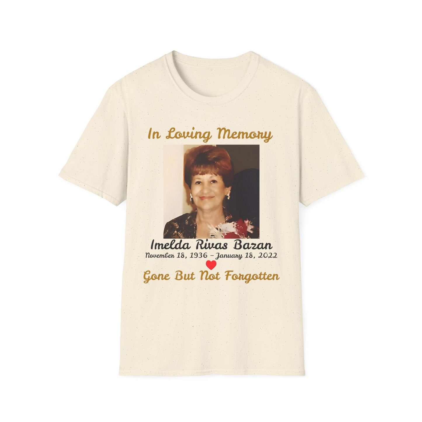 Memorial Personalized T-Shirt. In Loving Memory Shirt. Unique and Thoughtful Gift. Gift for Her. Gift for Him.