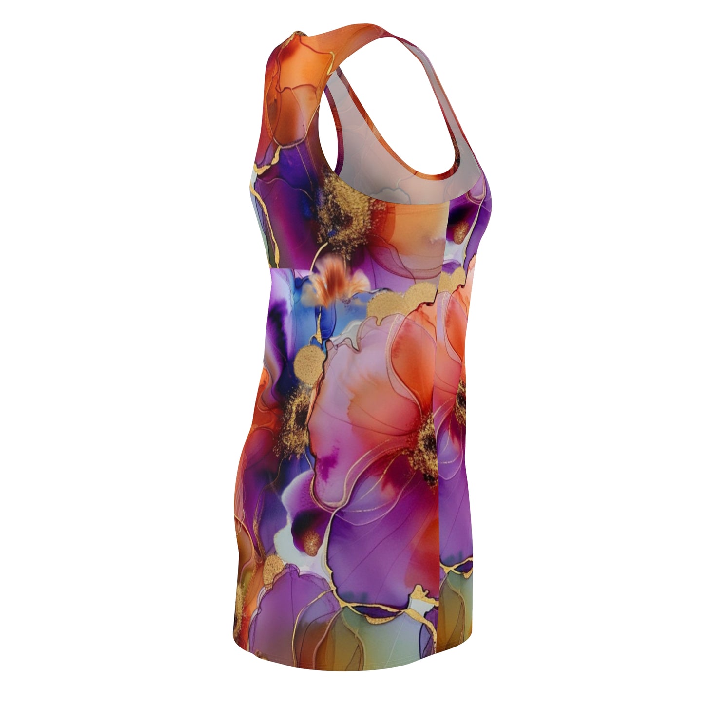 Copy of Floral Women's Cut and Sew Racerback Dress, Perfect Gift for Her. Order now and turn heads wherever you go!