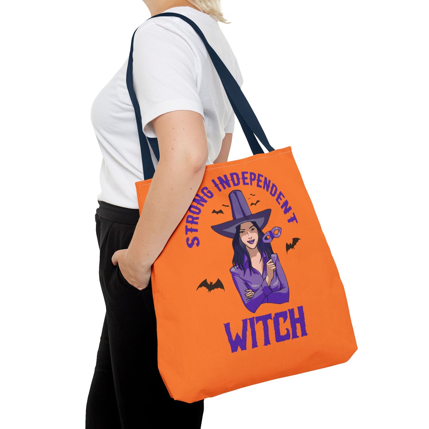 Strong Independent Witch Tote Bag. Great Gift for Halloween Enthusiast.