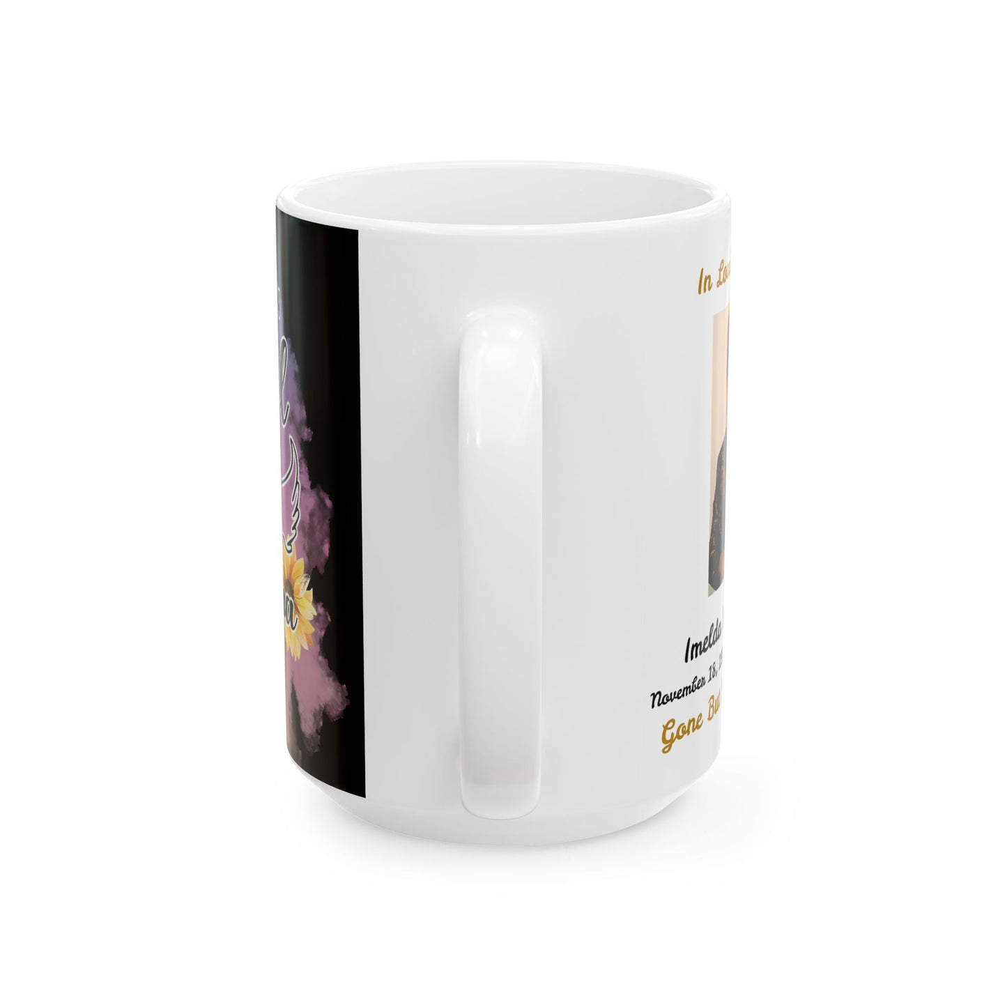 Personalized Grandma Memorial Ceramic Mug With Photo and Poem, (11oz, 15oz). Gift for her. Gift for Him.
