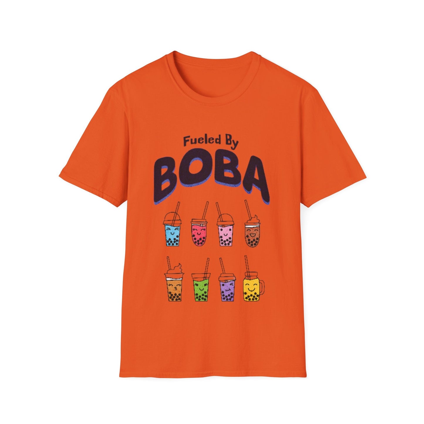 Boba Lover Unisex "Fueled By BOBA" Softstyle T-Shirt. Makes a great gift! Explore Now.