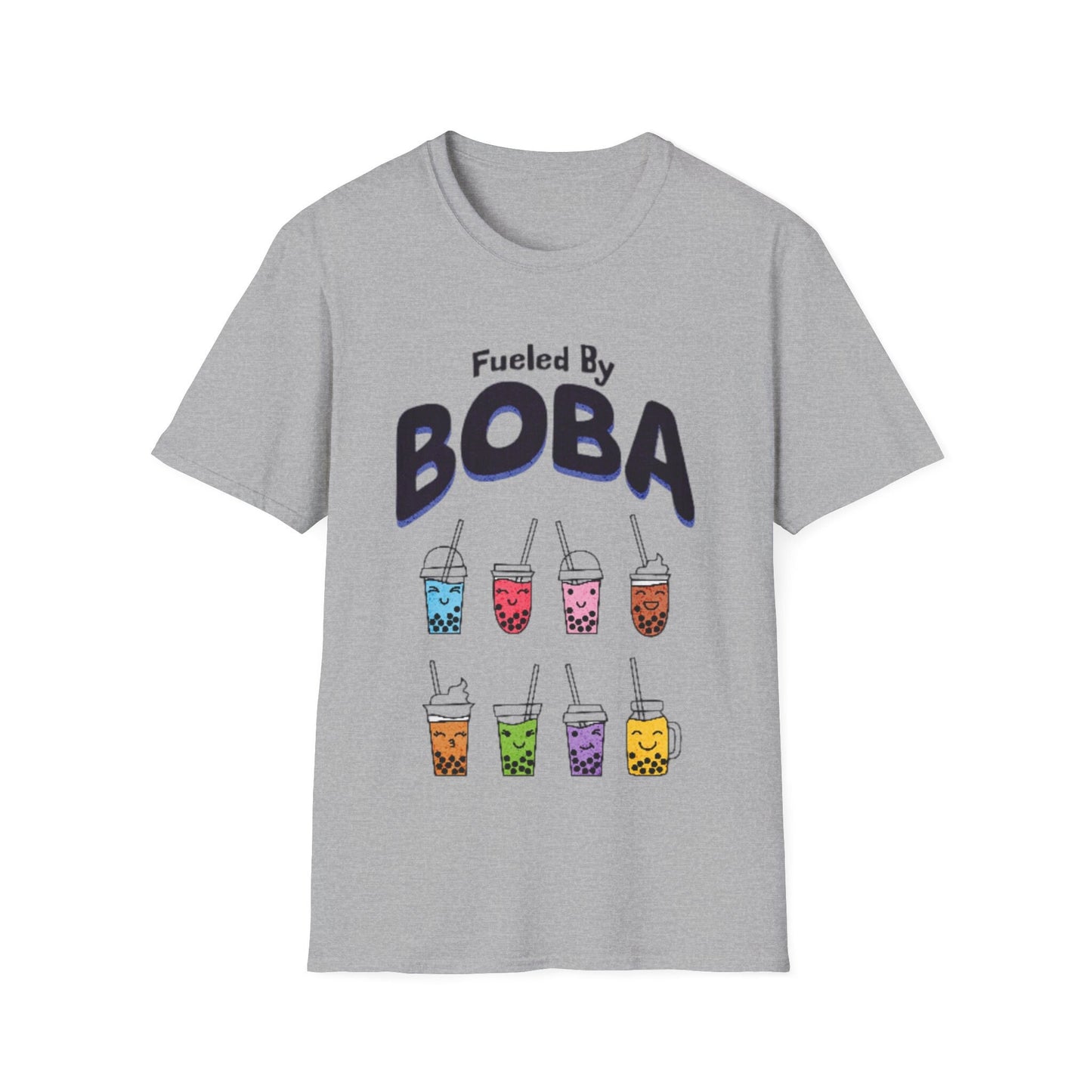 Boba Lover Unisex "Fueled By BOBA" Softstyle T-Shirt. Makes a great gift! Explore Now.