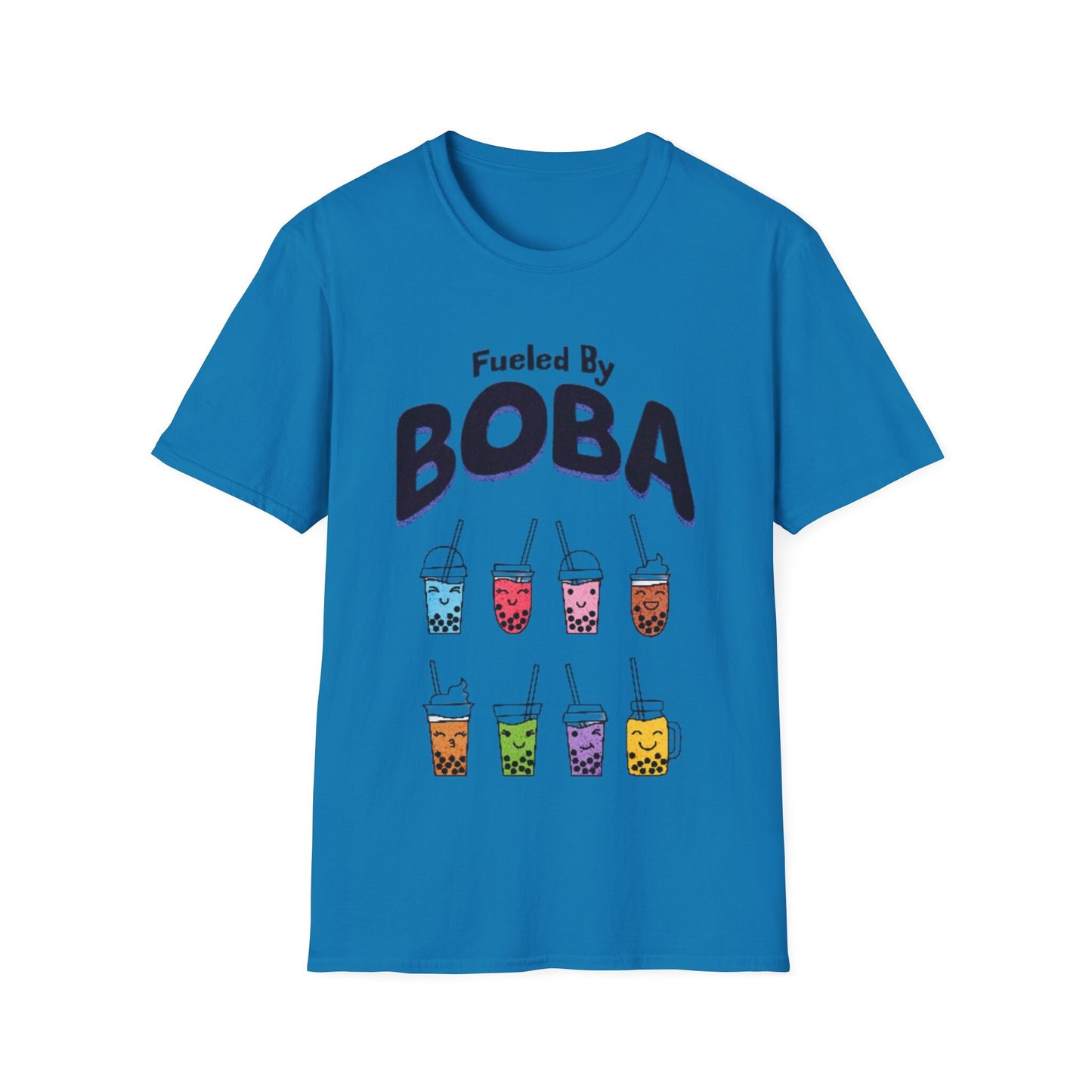 Boba Lover Unisex "Fueled By BOBA" Softstyle T-Shirt. Makes a great gift! Explore Now.
