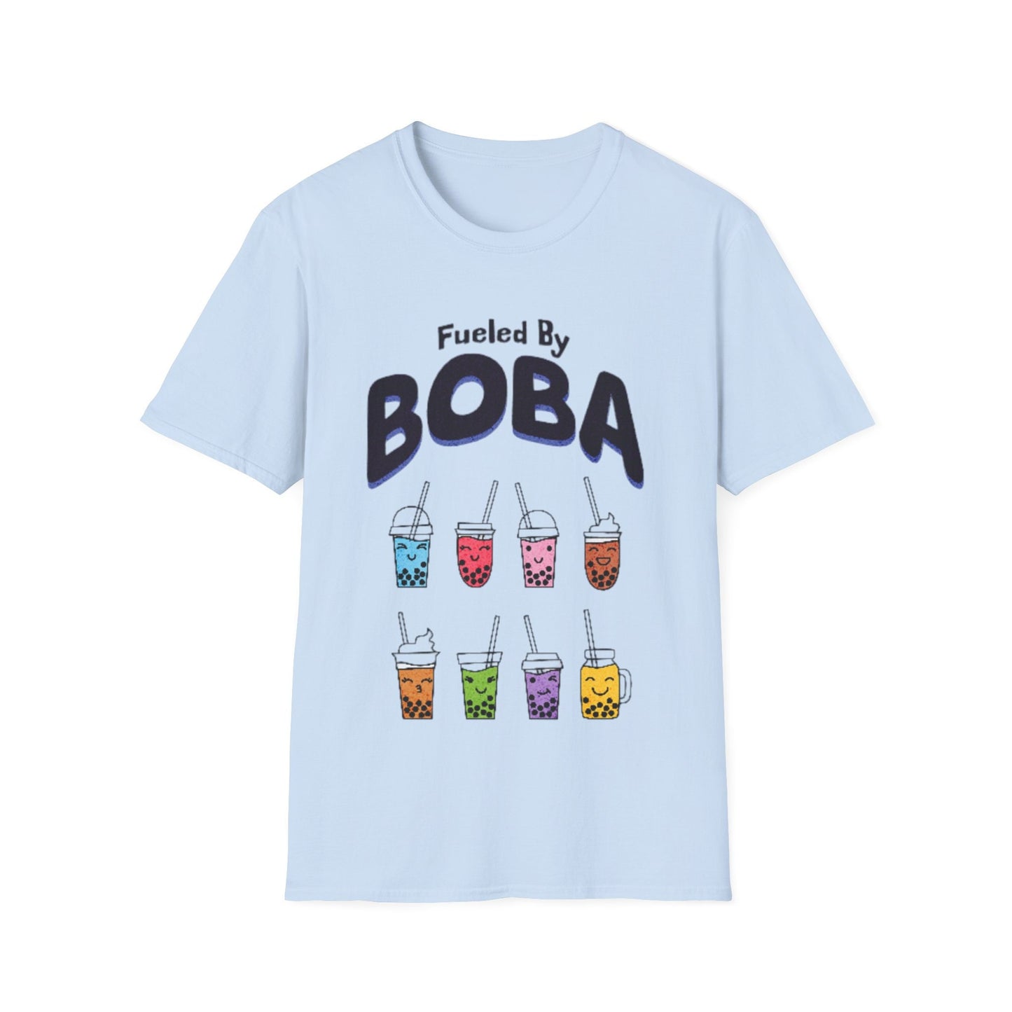 Boba Lover Unisex "Fueled By BOBA" Softstyle T-Shirt. Makes a great gift! Explore Now.