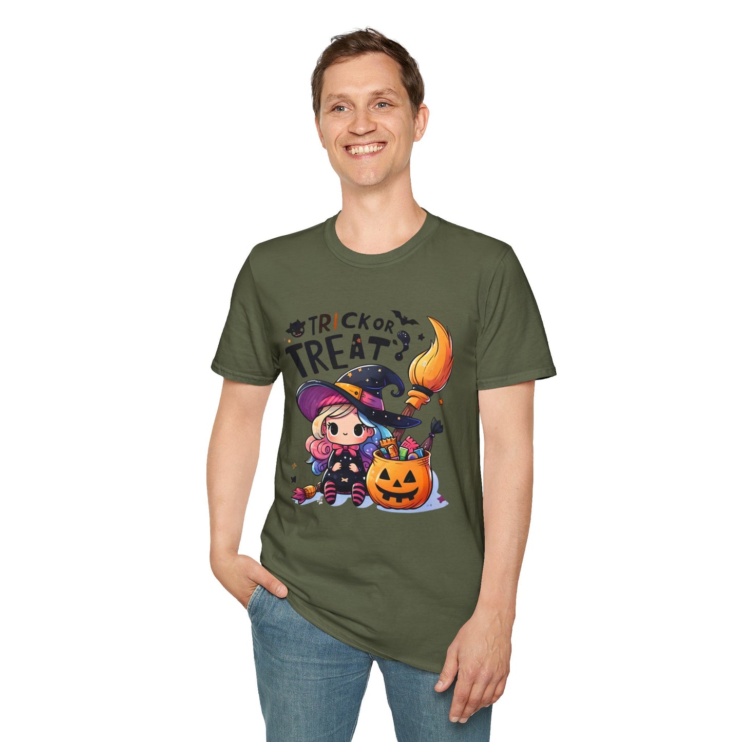 Halloween Unisex T-Shirt, Spooky Tee, Pumpkin Shirt, Trick or Treat Top, Costume Apparel
