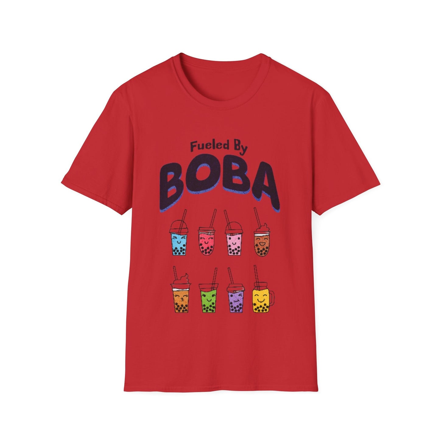 Boba Lover Unisex "Fueled By BOBA" Softstyle T-Shirt. Makes a great gift! Explore Now.