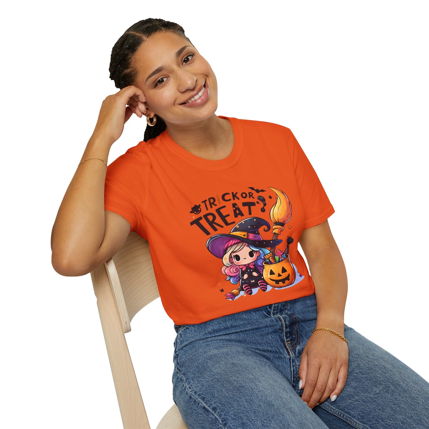 Halloween Unisex T-Shirt, Spooky Tee, Pumpkin Shirt, Trick or Treat Top, Costume Apparel