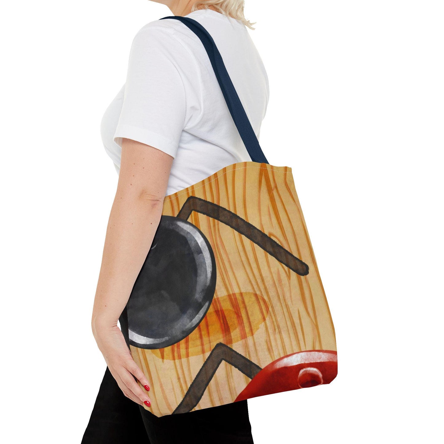 Bowling Tote Bag | Soccer Leaves Canvas Tote | Stylish Reusable Shopping Bag.