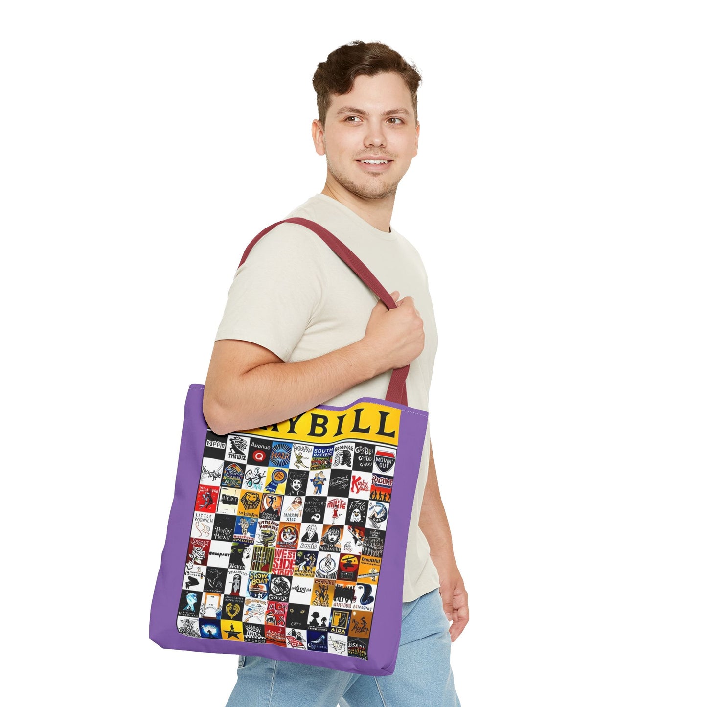 Playbill Tote Bag. Great Gift for Broadway Enthusiast. Broadway Gift. Gift for her, Gift for him.
