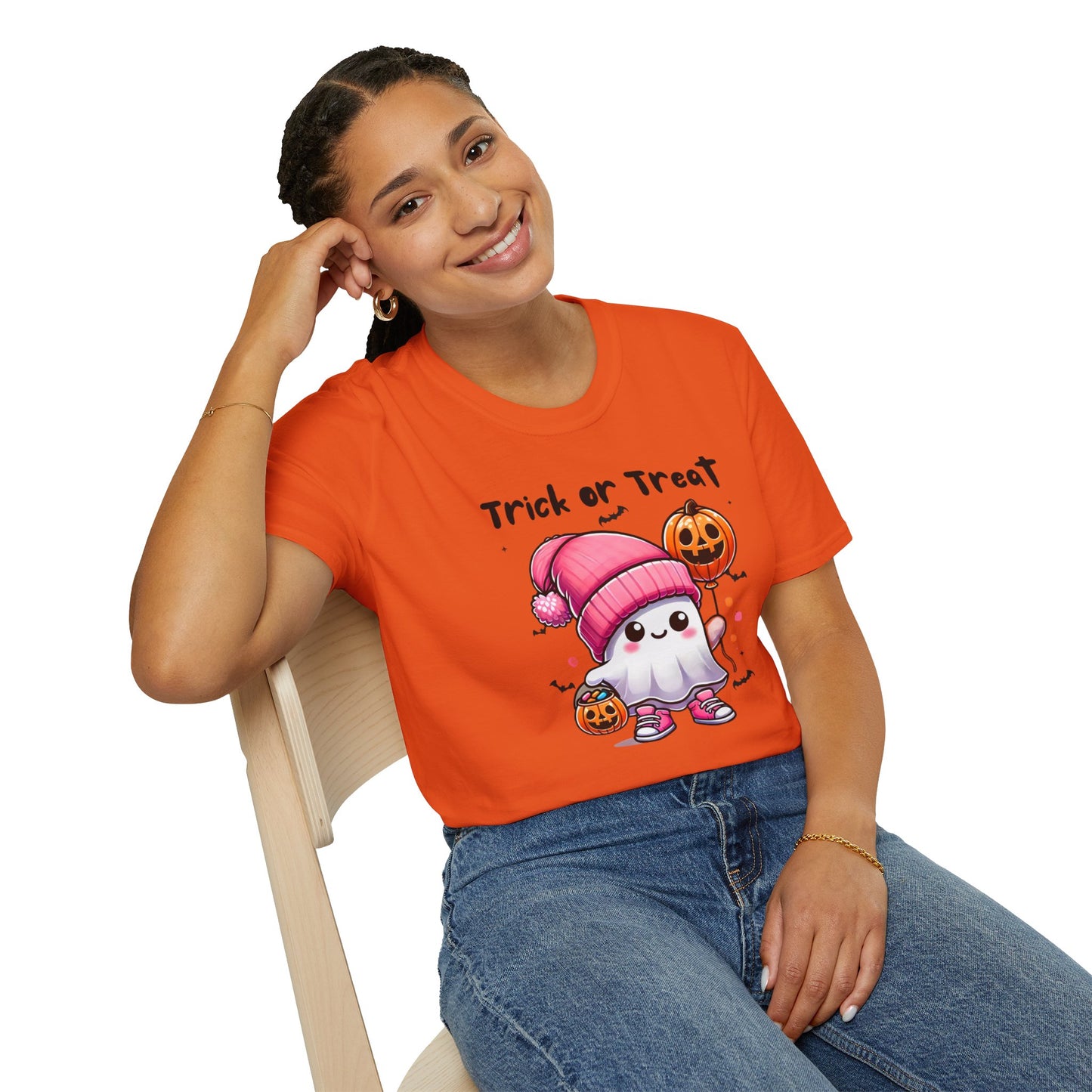 Halloween Unisex T-Shirt, Spooky Tee, Pumpkin Shirt, Trick or Treat Top, Costume Apparel