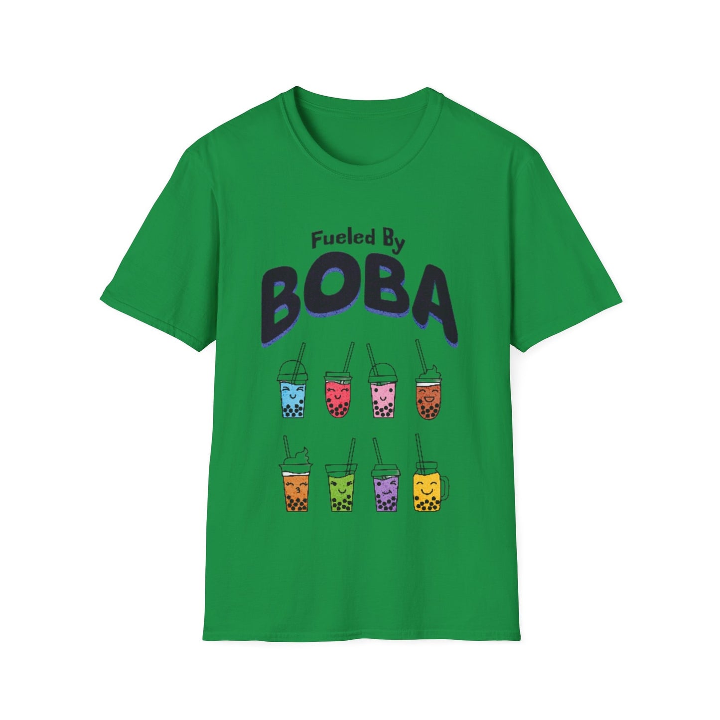 Boba Lover Unisex "Fueled By BOBA" Softstyle T-Shirt. Makes a great gift! Explore Now.