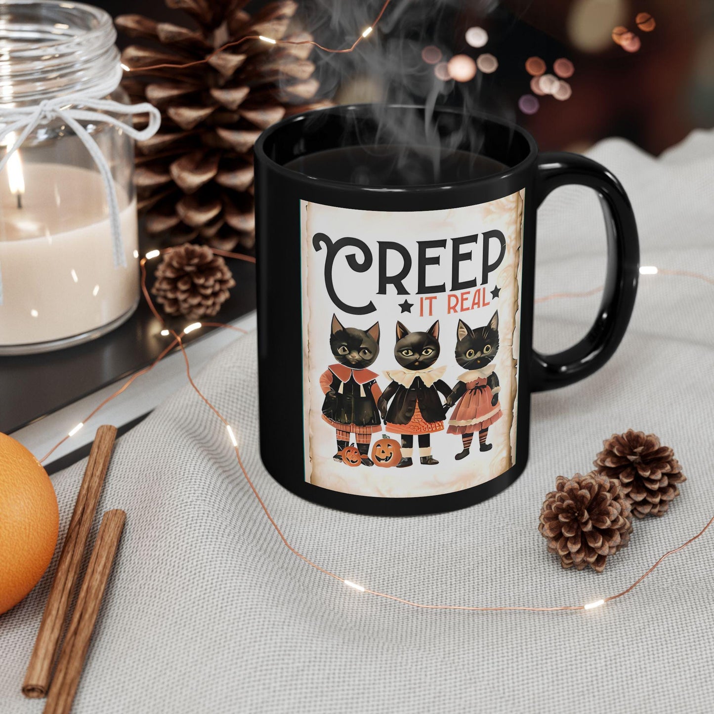 Creep It Real Halloween Mug, Halloween Lover Gift, Halloween Gift, Teacher Gift, Halloween Decor.