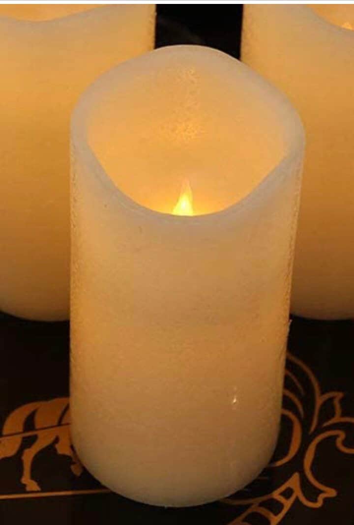 Wife Memorial Flameless Pillar Candle with Timer. Personalized Gifts, includes Photo and Poem. Explore Now!