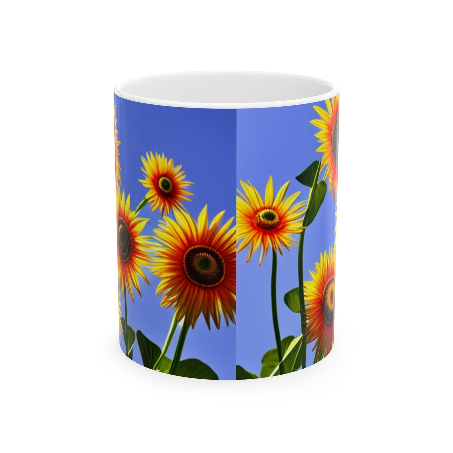 Sunflowers Ceramic Mug, (11oz, 15oz)