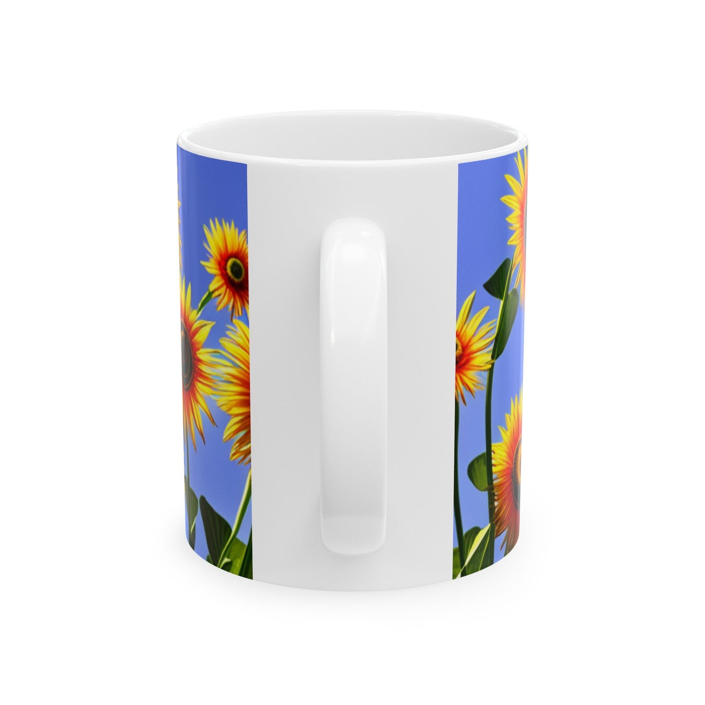Sunflowers Ceramic Mug, (11oz, 15oz)