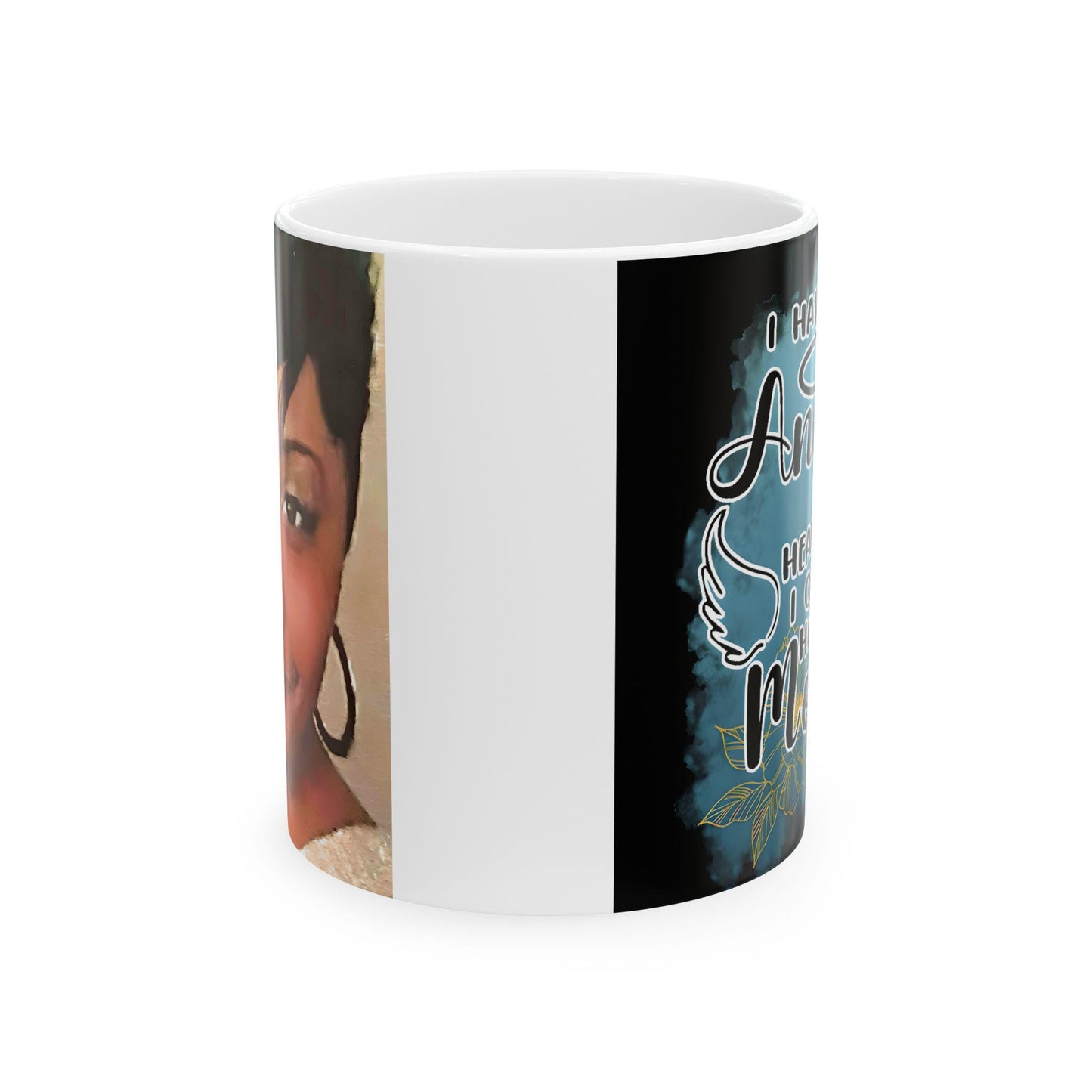 Personalized Mom Memorial Ceramic Mug With Photo and Poem, (11oz, 15oz). Gift for her. Gift for Him.