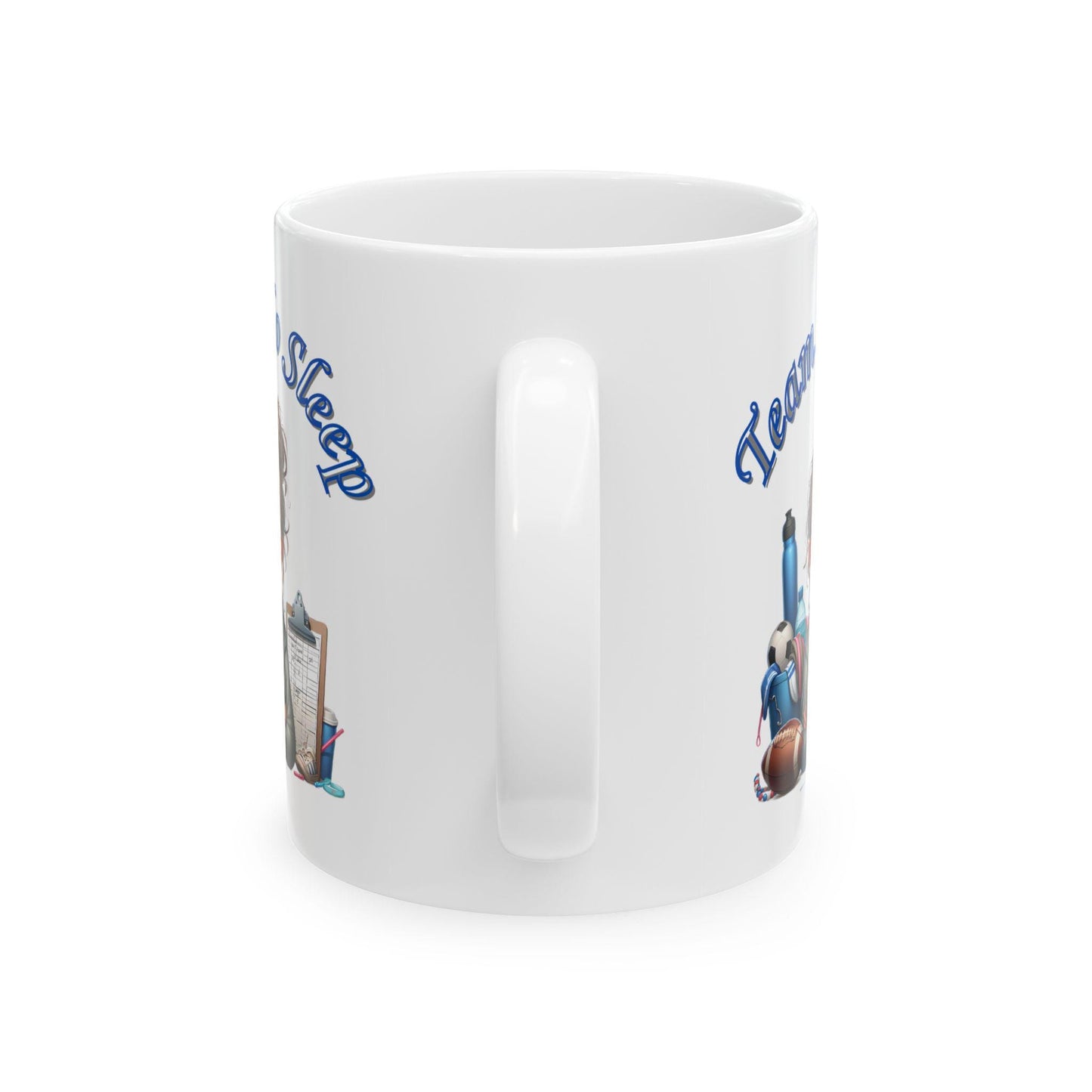 Team No Sleep Ceramic Mug, (11oz, 15oz). Ideal Gift for Mom.