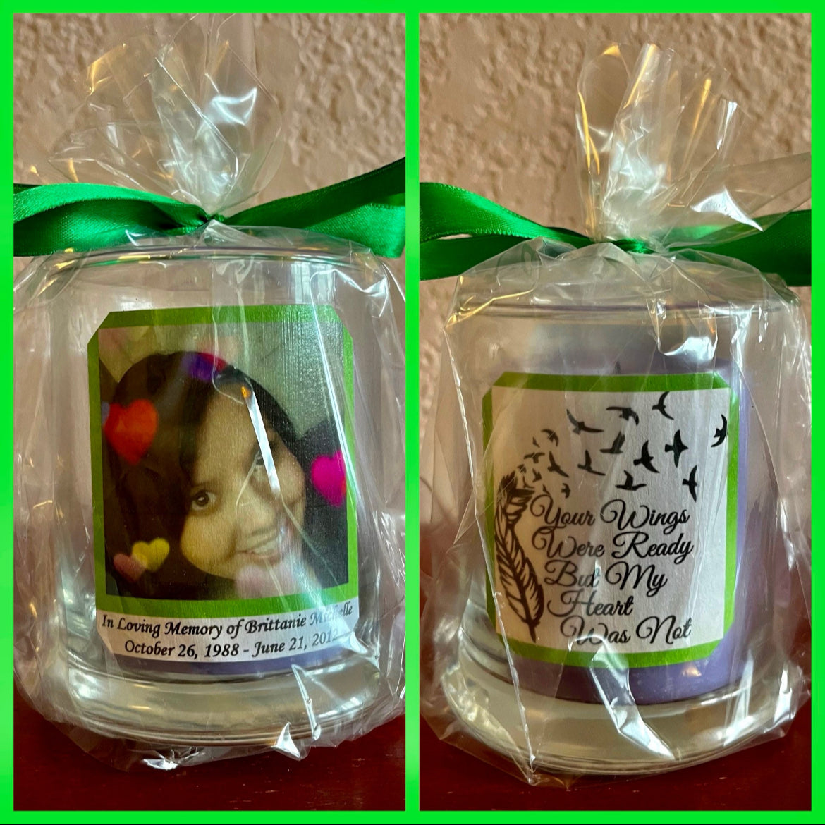 Glass Memorial Candles