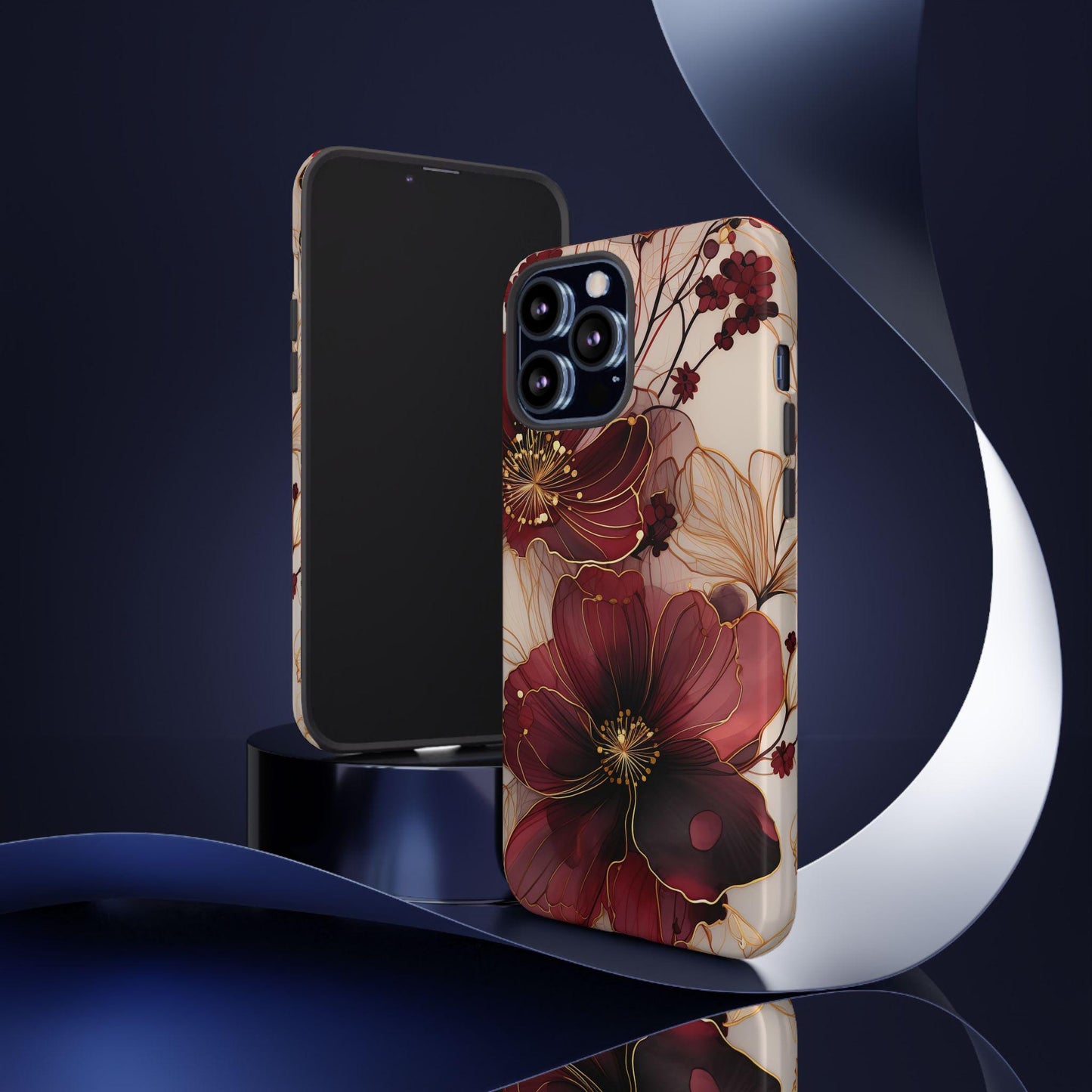 Floral Tough Phone Case - Protective iPhone, Samsung Galaxy, Google Pixel Cover - Durable Floral Design for Maximum Protection