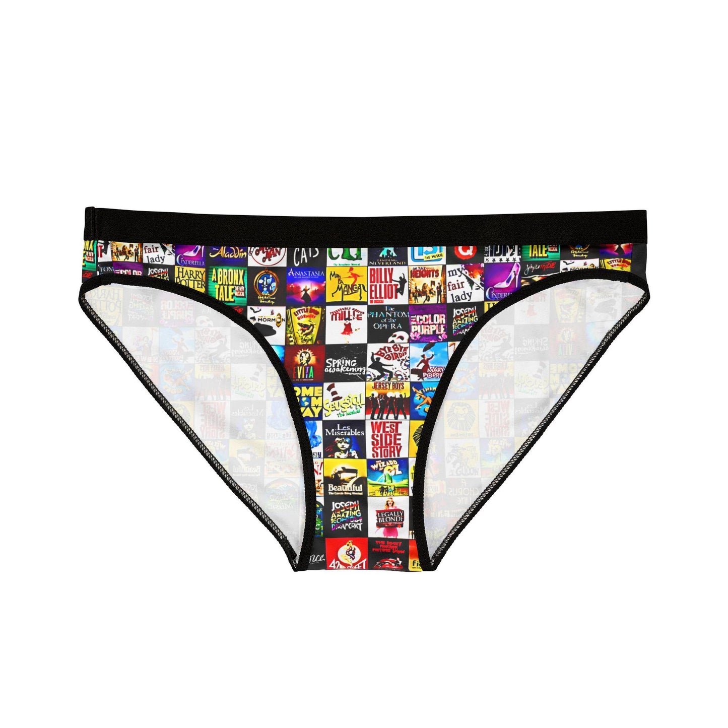 Broadway Musical Theater Women's Underwear | Gift for Her | Stylish & Comfortable Lingerie | Unique Theater-Inspired Briefs.