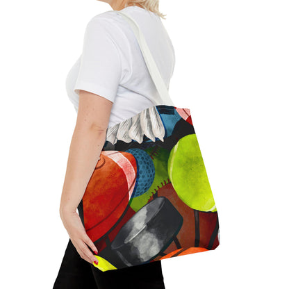 Sports Tote Bag | Floral Leaves Canvas Tote | Stylish Reusable Shopping Bag.