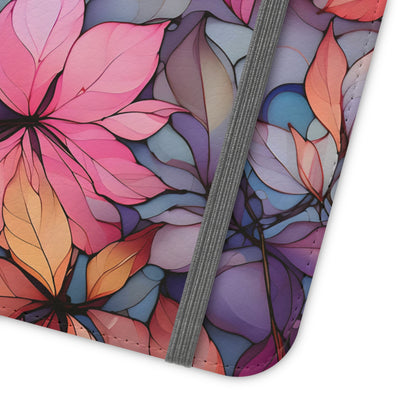 Autumn Floral Leaves Flip Cases - Autumn Leaves Fan Accessories, Autumn Leaves Phone Protectors, Autumn Leaves Gifts