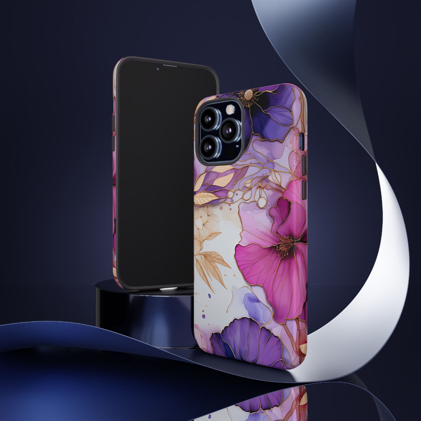 Floral Tough Phone Case - Protective iPhone, Samsung Galaxy, Google Pixel Cover - Durable Floral Design for Maximum Protection