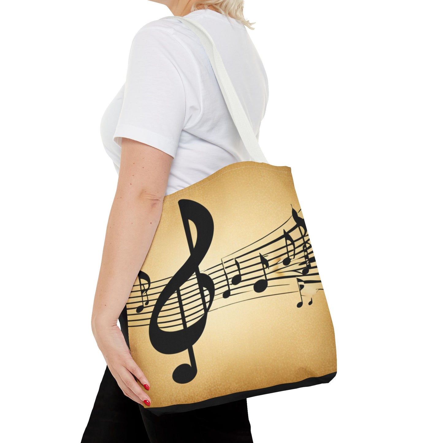 Music Notes Tote Bag. Makes a great gift for Music Lover.  Gift for her, Gift for him.