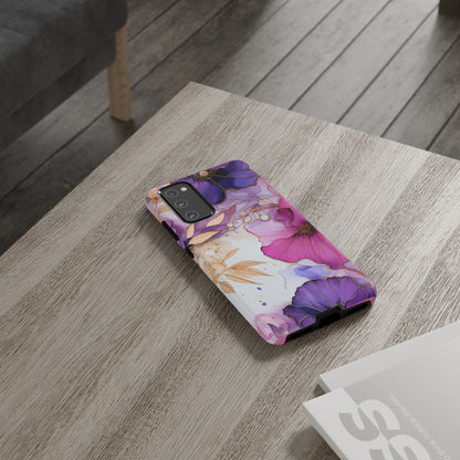 Floral Tough Phone Case - Protective iPhone, Samsung Galaxy, Google Pixel Cover - Durable Floral Design for Maximum Protection