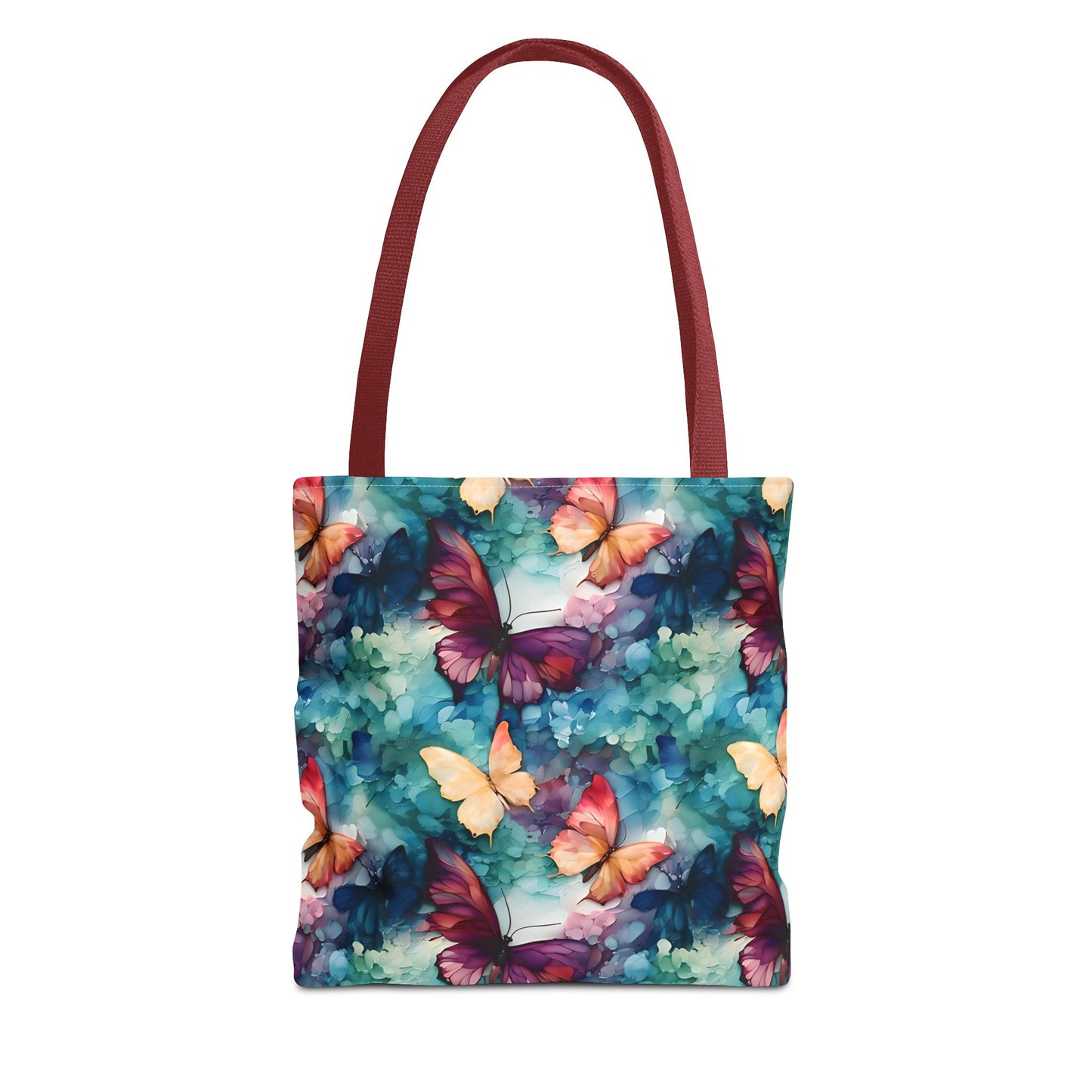 Butterflies Tote Bag | Autumn Leaves Canvas Tote | Stylish Reusable Shopping Bag.