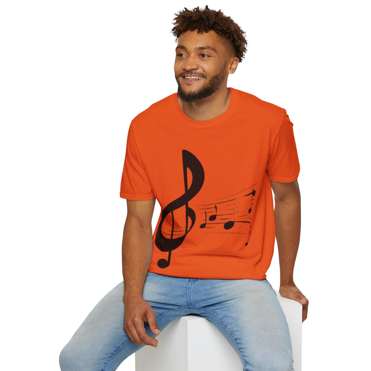 Music Notes  Unisex Softstyle T-Shirt. Makes a great gift! Explore Now.