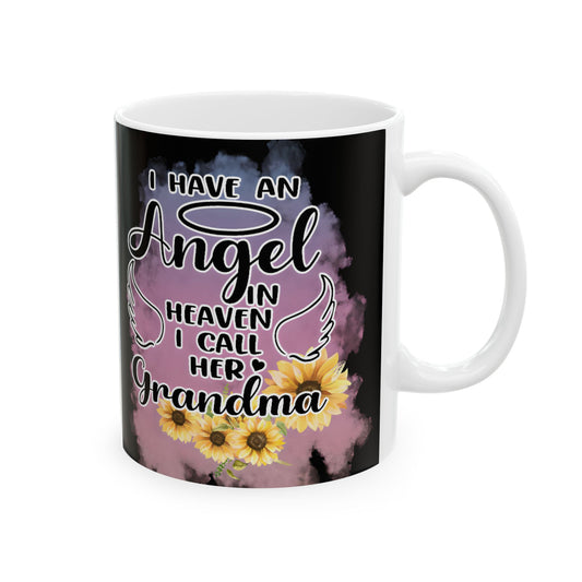 Personalized Grandma Memorial Ceramic Mug With Photo and Poem, (11oz, 15oz). Gift for her. Gift for Him.