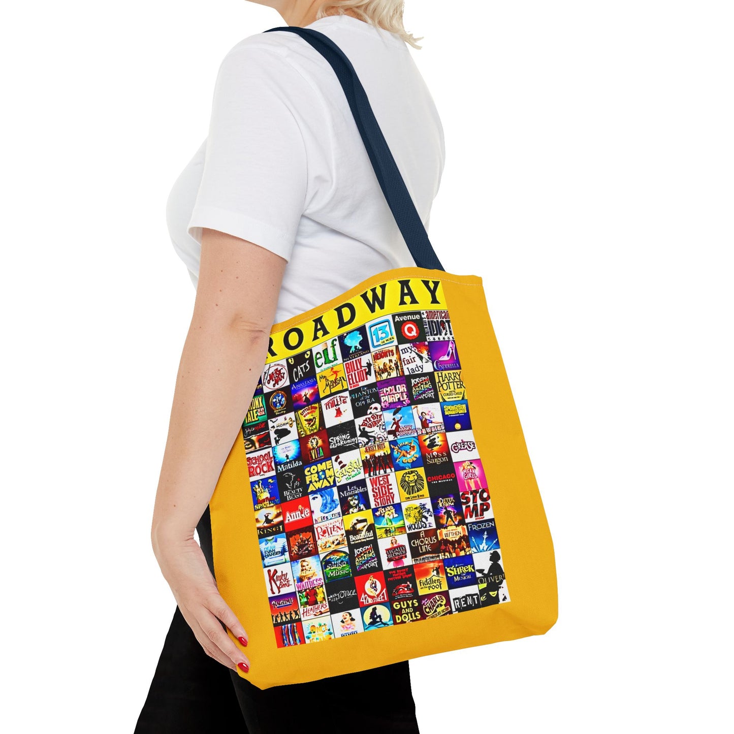 Broadway Collage Tote Bag - Perfect Gift for Theatre Lover, Broadway Enthusiast, Gift for Her, Gift for Him, Unique Broadway Gift