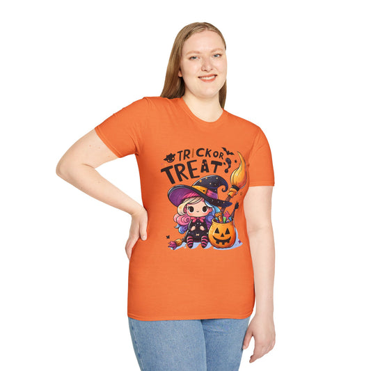 Halloween Unisex T-Shirt, Spooky Tee, Pumpkin Shirt, Trick or Treat Top, Costume Apparel