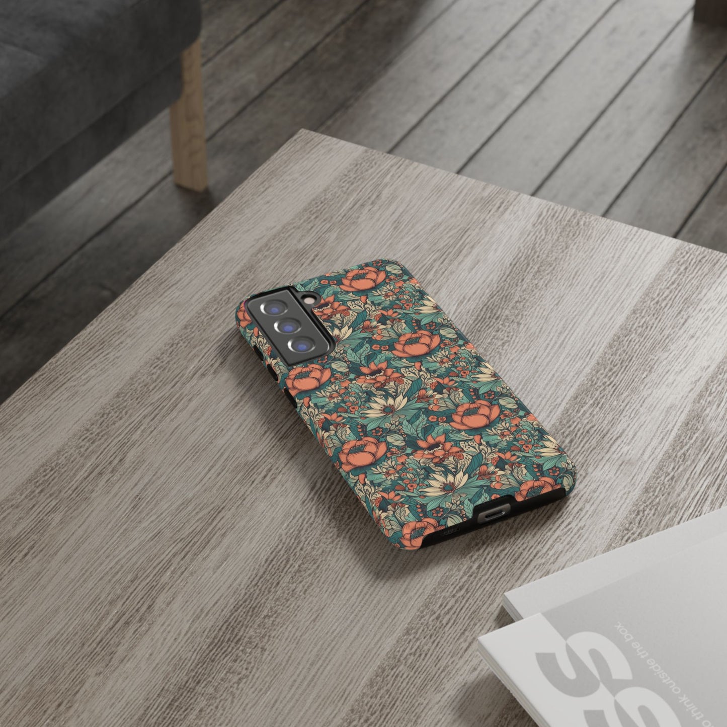 Copy of Magnolia Floral Phone Cases, Tough iPhone Cases, Samsung Galaxy, Google Pixel, Protective Phone Cases