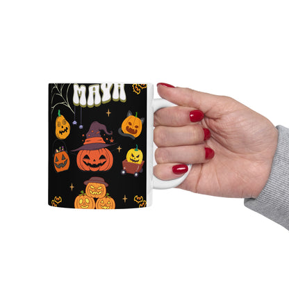 Halloween Personalized Mug, Cup. Halloween Gfit for Her. Gft for Him. Ceramic Mug, (11oz, 15oz)Ceramic Mug, (11oz, 15oz)