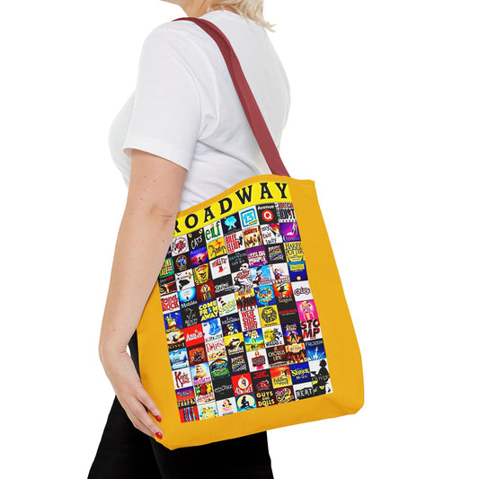 Broadway Collage Tote Bag - Perfect Gift for Theatre Lover, Broadway Enthusiast, Gift for Her, Gift for Him, Unique Broadway Gift