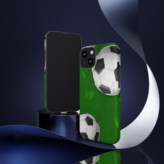 Soccer Tough Cases, Protective Phone Cases for iPhone, Samsung Galaxy, Google Pixel - Sports Phone Accessories, Soccer Fans Gift, Tech