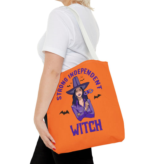 Strong Independent Witch Tote Bag. Great Gift for Halloween Enthusiast.