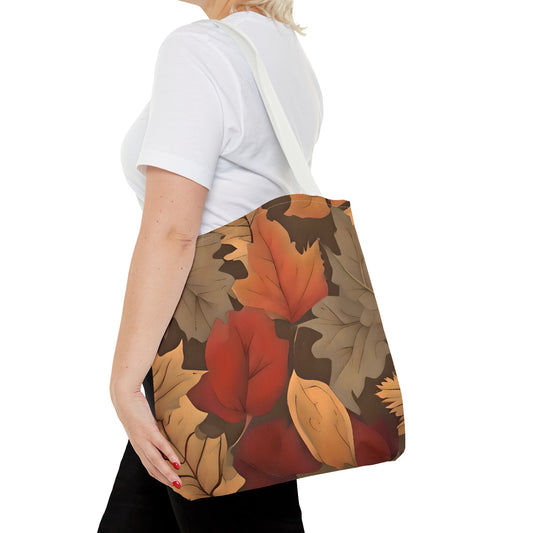 Autumn Leaves Tote Bag | Autumn Leaves Canvas Tote | Stylish Reusable Shopping Bag.