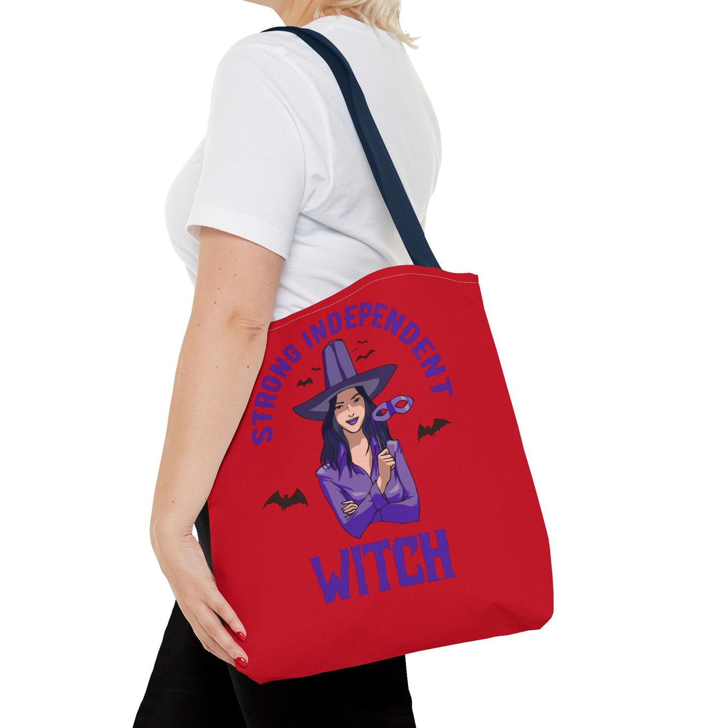 Strong Independent Witch Tote Bag. Great Gift for Halloween Enthusiast. Gift for Her. Gift for Him.