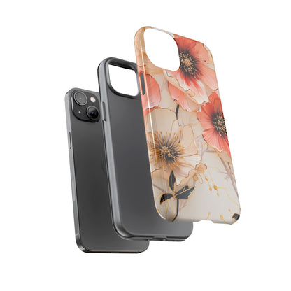 Floral Tough Phone Case - Protective iPhone, Samsung Galaxy, Google Pixel Cover - Durable Floral Design for Maximum Protection