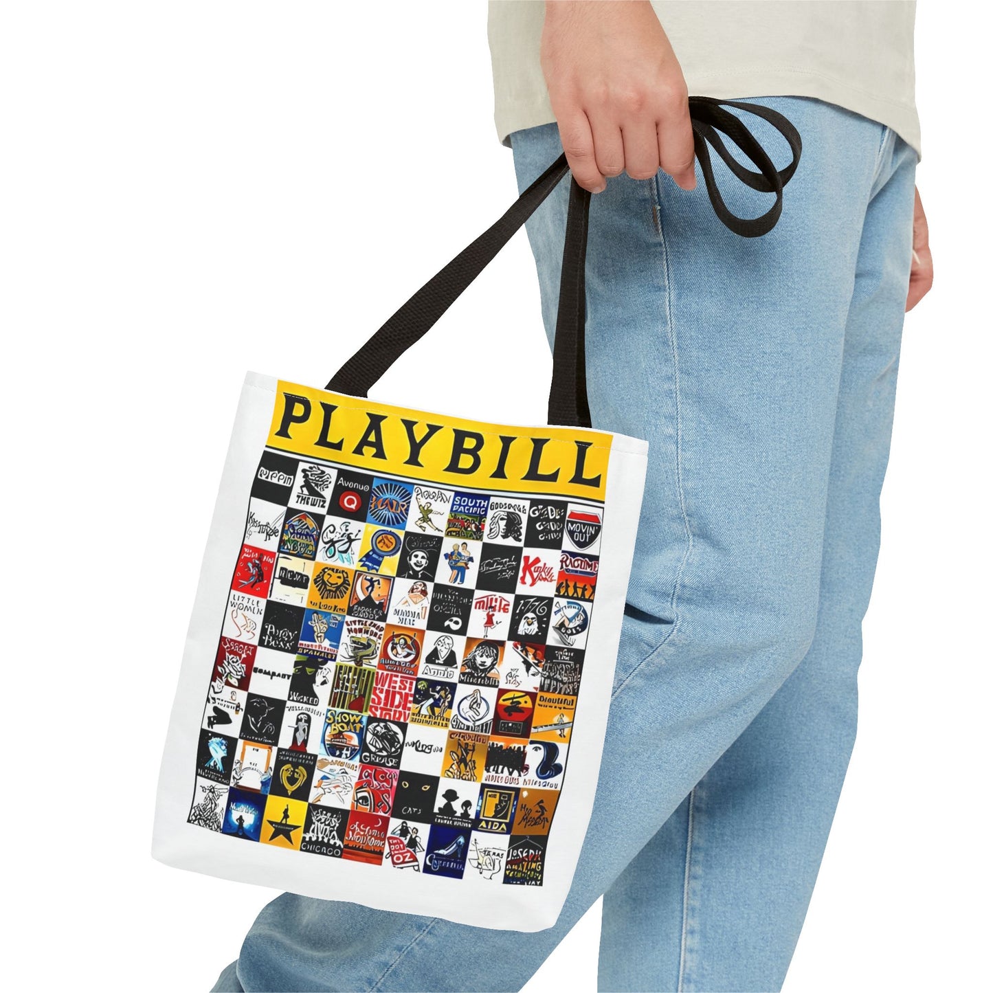 Playbill Collage Tote Bag. Great Gift for Broadway Enthusiast. Broadway Gift. Gift for her, Gift for him.