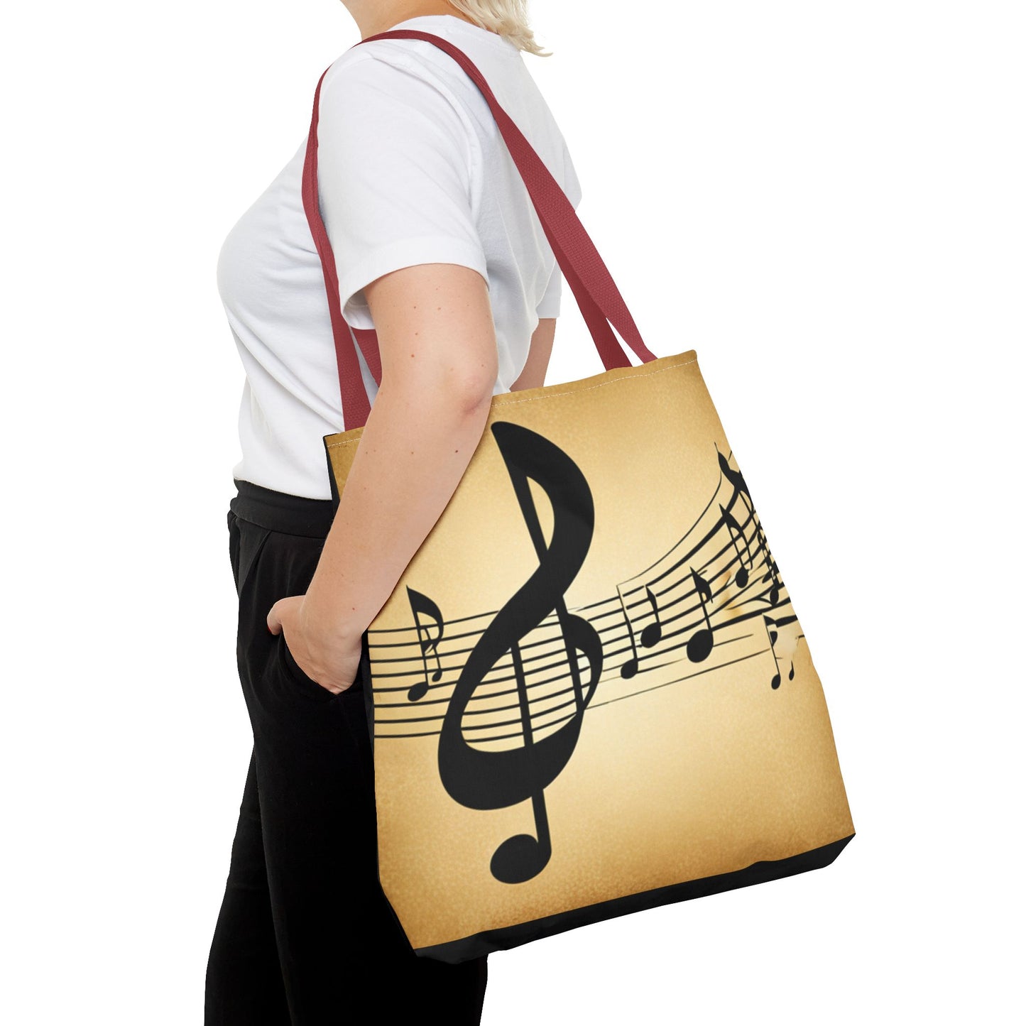 Music Notes Tote Bag. Makes a great gift for Music Lover.  Gift for her, Gift for him.