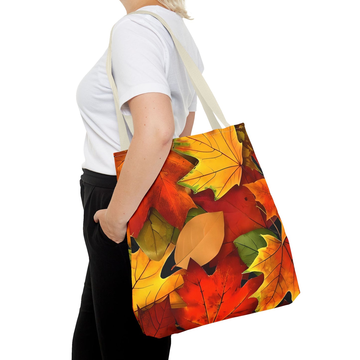 Versatile Autumn Leaves Tote Bag | Autumn Leaves Canvas Tote | Stylish Reusable Shopping Bag.