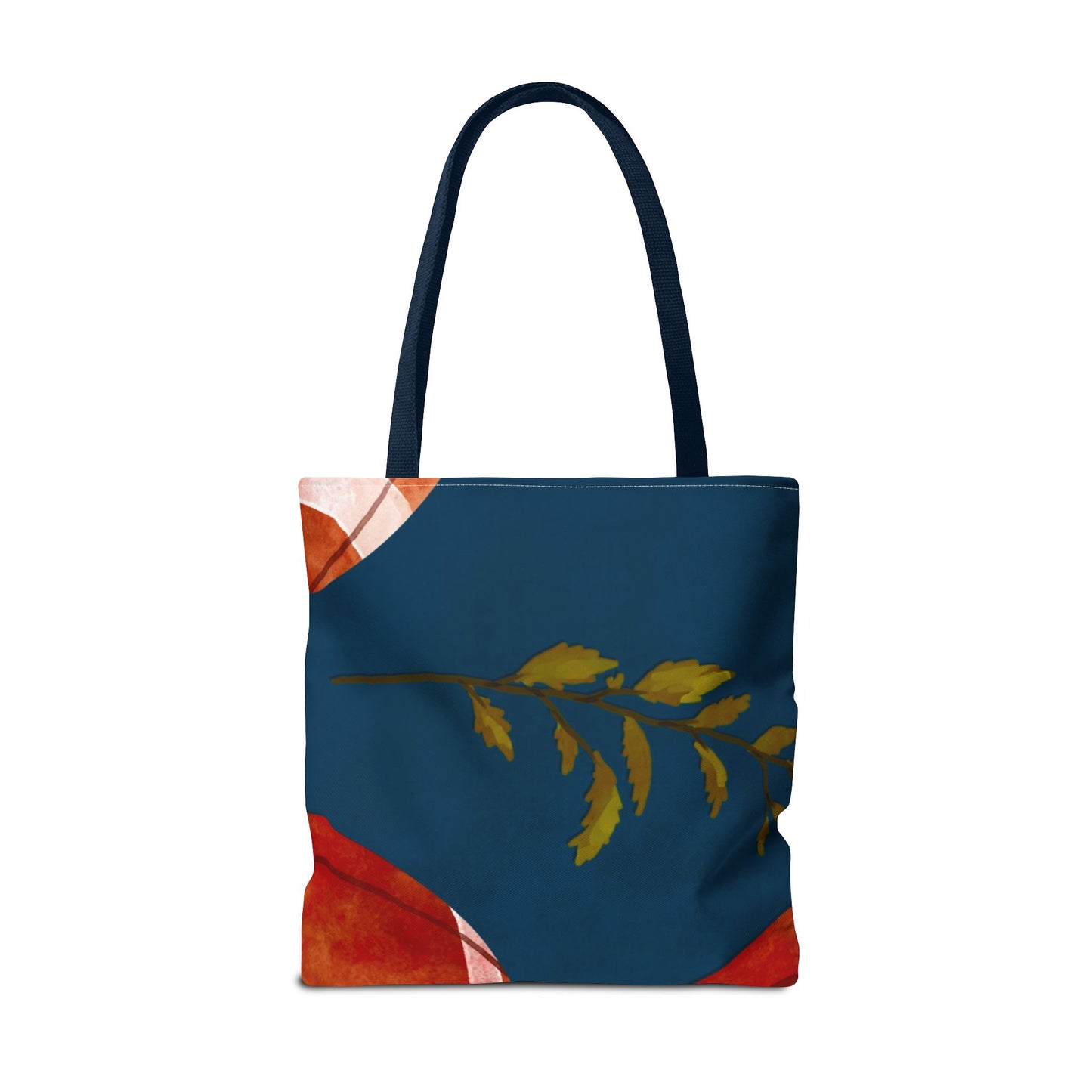 Football Tote Bag | Floral Leaves Canvas Tote | Stylish Reusable Shopping Bag.