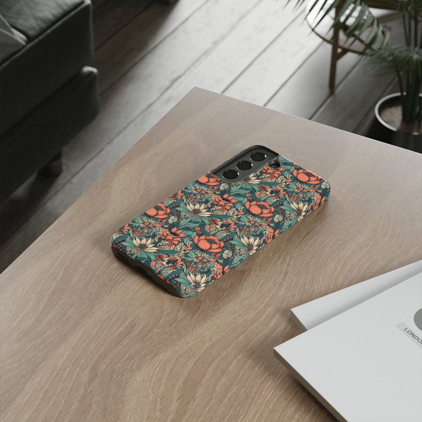 Copy of Magnolia Floral Phone Cases, Tough iPhone Cases, Samsung Galaxy, Google Pixel, Protective Phone Cases